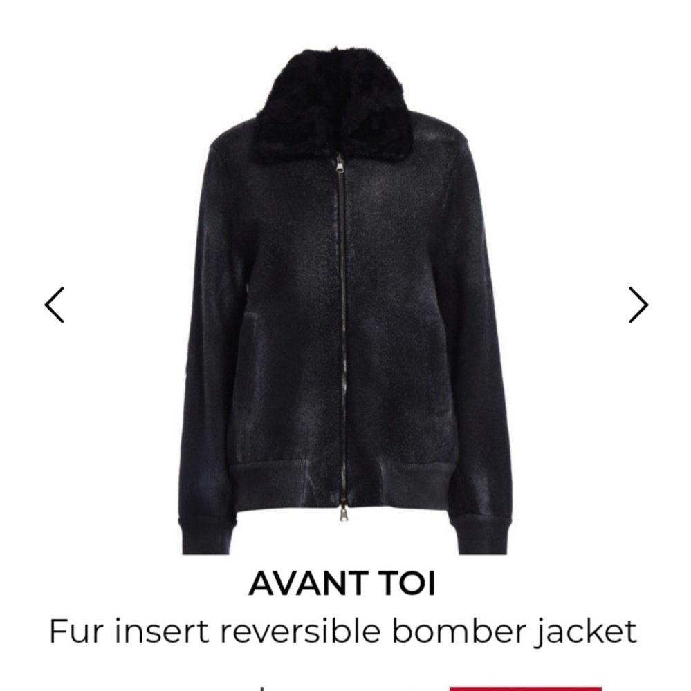AVANT TOI Bomber jacket reversible sz M brand new.